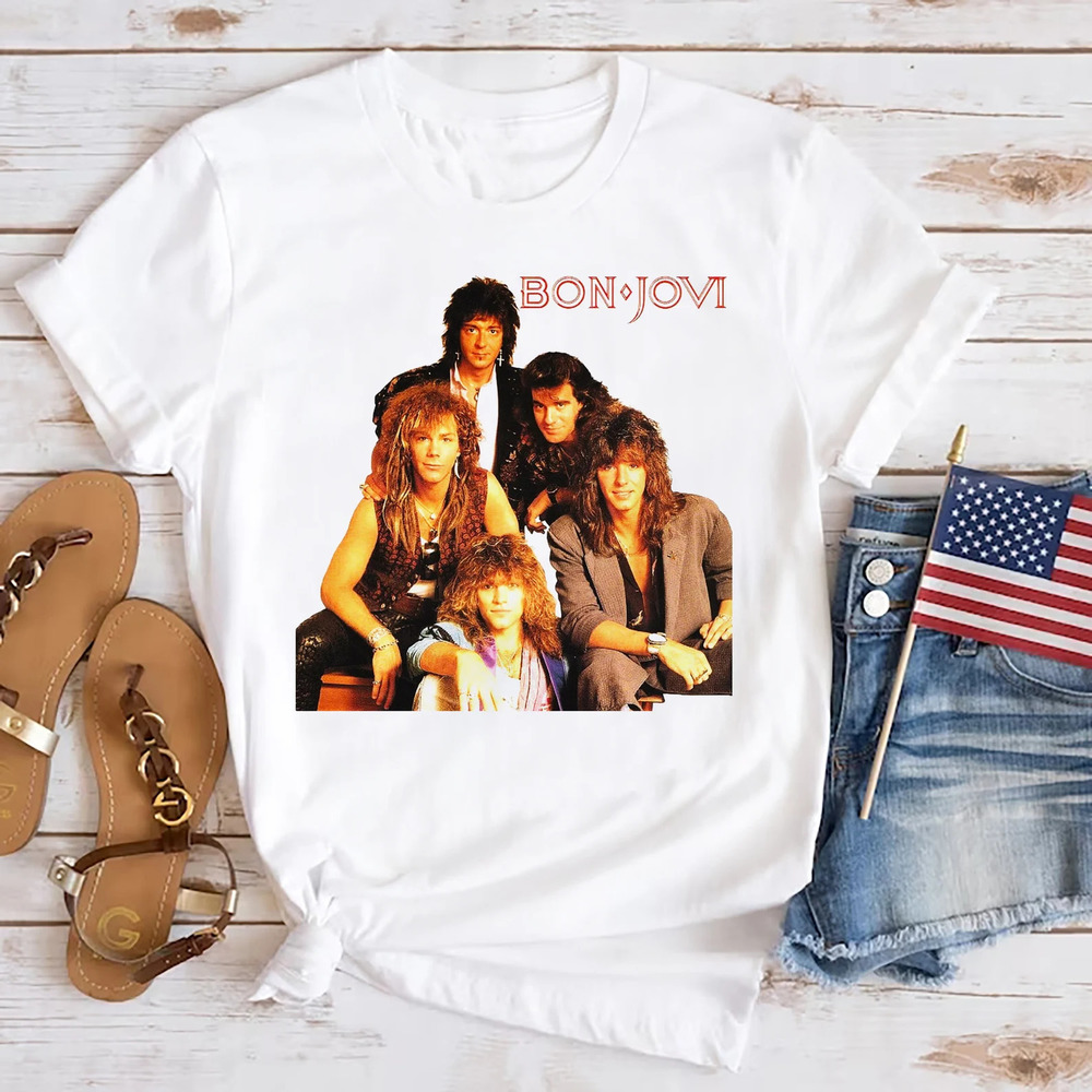 Graphic Bon Jovi Band Unisex T-shirt, Bon Jovi Rock Music Shirt, Gift For Fan